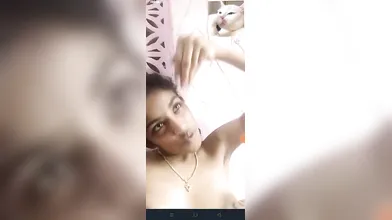 Tamil young girl boobs pressing