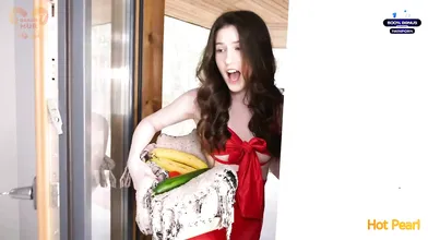 Red Riding Hood groaned as the fat wolf's man-meat packed her tiny coochie - XXX