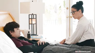 Mature asian teacher gives student a really HELPING HANDjob
