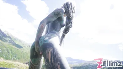 Tattooed couple OUTDOOR ANAL POV fuck - PUBLIC blowjob and GAPES