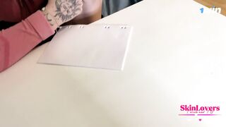 A Tough Russian Schoolgirl Gets Spanked and Fucked Hard by her Teacher, Ending w