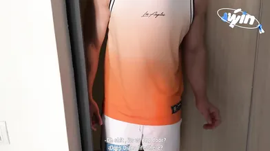 My neighbor's raunchy tear up made me cum in throat and face, and my slutty tart