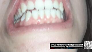 Evil woman chews on live rat puppies for pleasure - Vore Giantess