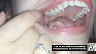 Evil woman chews on live rat puppies for pleasure - Vore Giantess