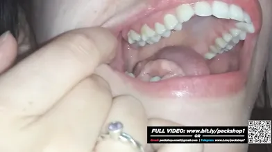 Evil woman chews on live rat puppies for pleasure - Vore Giantess