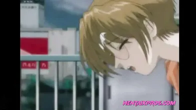 Uncensored Hentai Threesome Fuck on the Rooftop