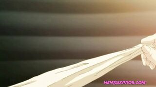 Uncensored Hentai The Best Handjob and Creampie Standing Fuck