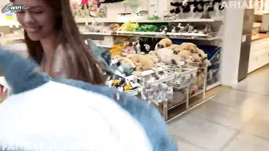 Walked through Bedroom Store with step-sister and finished up having public romp