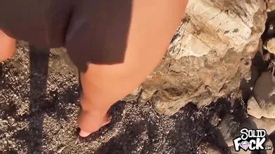 CumParty on the Beach My Asshole is Open for Everyone