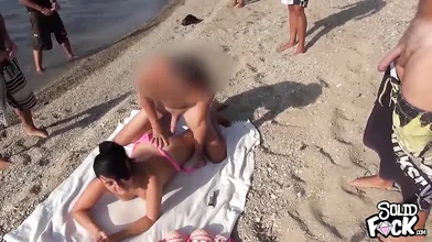 CumParty on the Beach My Asshole is Open for Everyone
