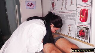 Accidental Dick Slip Nurses Shock as Patients Massive Cock Springs Free