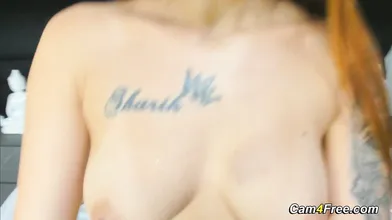 Nerdy Brunette Fucks Her Tight Pussy on censored