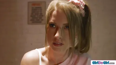 Big tits teen send to a ruthless lesbian conversion bootcamp