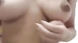 Boobs showing to bf