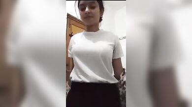 Boobs showing to bf
