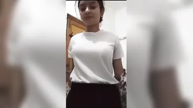 Boobs showing to bf