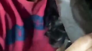 Big black cock sucking by hot malayalam bhabhi