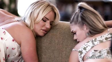 Kylie gets pleased by three gfs at once