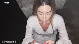 Wild pulverize in the rain with super-fucking-hot milf on first date, streets ar