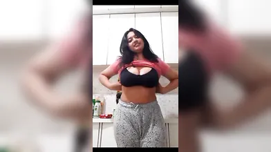Stunning Big Booby Girlfriend Hard Fucking Video