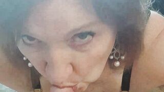 Mature Big Tits POV Blowjob Cum Swallow