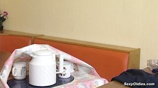 Natural busty German mature Loreena gets fucked by a big cock guy Ficky Martin