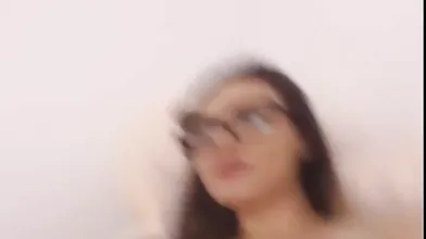 Hot busty babe fingers her pussy upclose