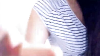 Hot Babe with glasses masturbating and loves it
