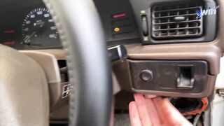 Perturbed my neighbor's clueless car, but she lusted for my muscled knob - super