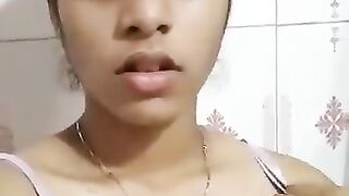 College girl show her boobs