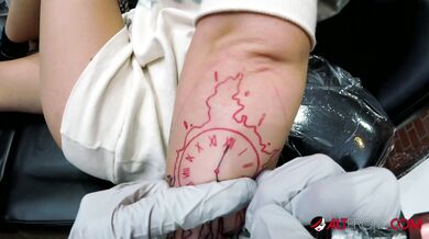 The White stepsisters get tattoos then suck a big dick