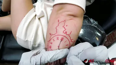 The White stepsisters get tattoos then suck a big dick
