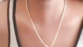 Aubty show her boobs on video call
