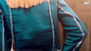 Blowjob in public with jizz in mouth, plumbed a tramp in nightclub toilet on fir