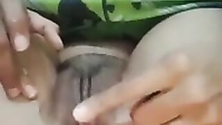 Indian Tamil Girl Fucking Her Ass Hole With A Small Metal Dildo