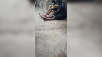 Horny Tamil Aunty Boobs Pressing Fingering Peing In Rain At Terrence