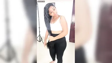 Tamil Girl Sharmy Boobs Pressing