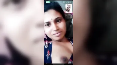 Tamil Wife Showing Boobs On VC - Clear Talking