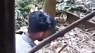 Tamil College Lovers Caught In Camera While Having Romance In Jungle