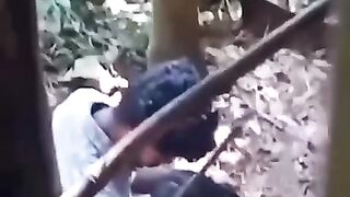 Tamil College Lovers Caught In Camera While Having Romance In Jungle