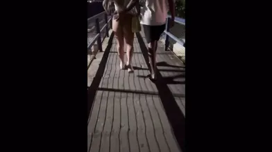 Lucky Guy On The Bus With Wife