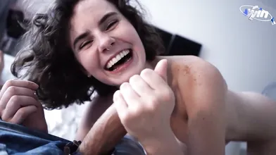 Dirty nymph cleans hotel room while naked and gives best deep throat - greatest