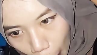 Awek Tudung Baru Belajar Bj