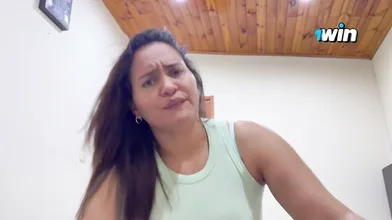 Colombiana Vanessa fellates and swallows, nearly caught by her amigo, a super-fu