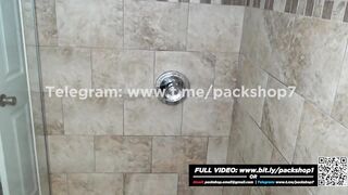 Evil white woman devours live fish in bathroom - vore giantess