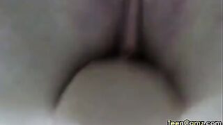 Hot Redhead Babe enjoys her fuck machine and loves it