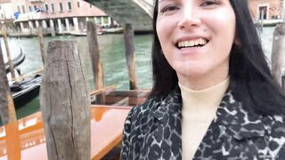 Eva riskily hooks up with a stranger in risky, outdoor Venice for a wild, XXX ro