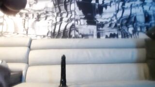 Naughty Big ass babe fucks her pussy on censored