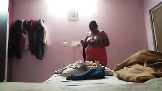 Tamil mom spy clothes changing video record by her son