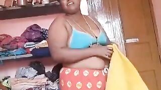 Tamil wife clothes changing video